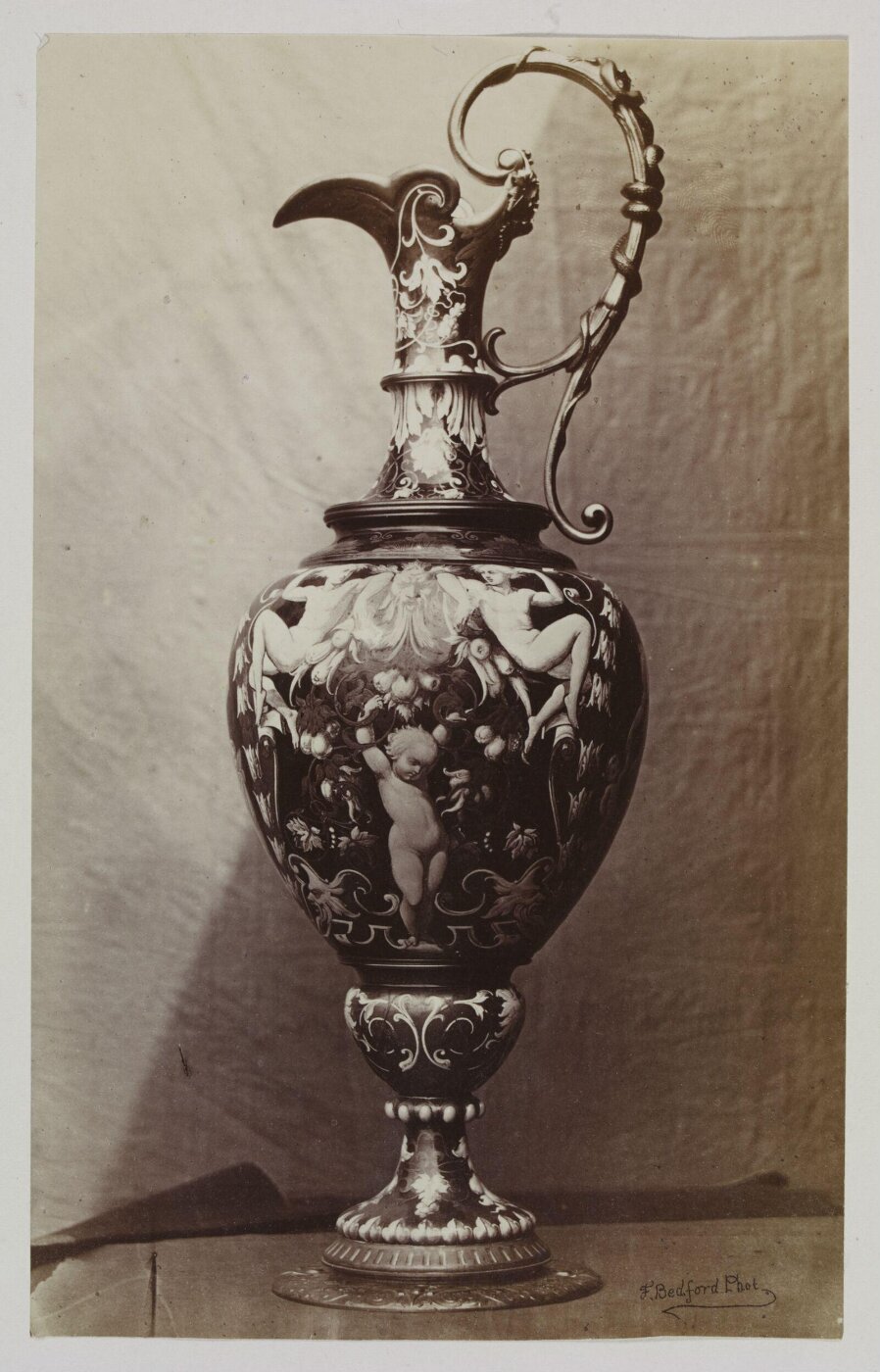 Francis Bedford, Vase in Sevres enamel
