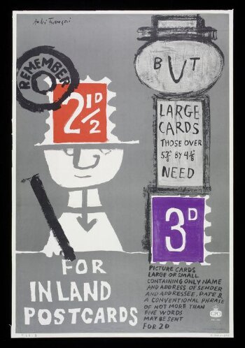 Remember 2 1/2D For Inland Postcards ...