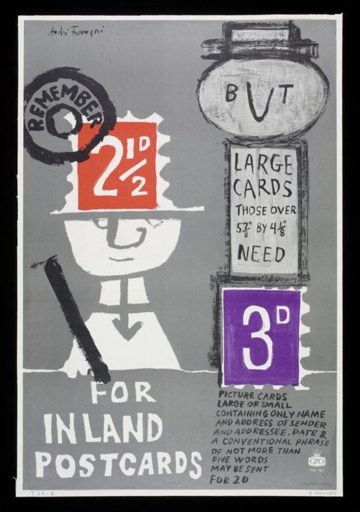 Remember 2 1/2D For Inland Postcards ... top image