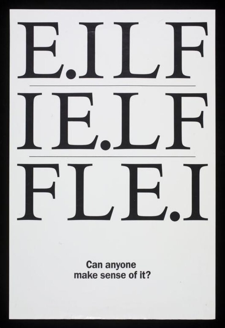 'E.ILF. IE.LF. FLE.I' Can anyone make sense of it image