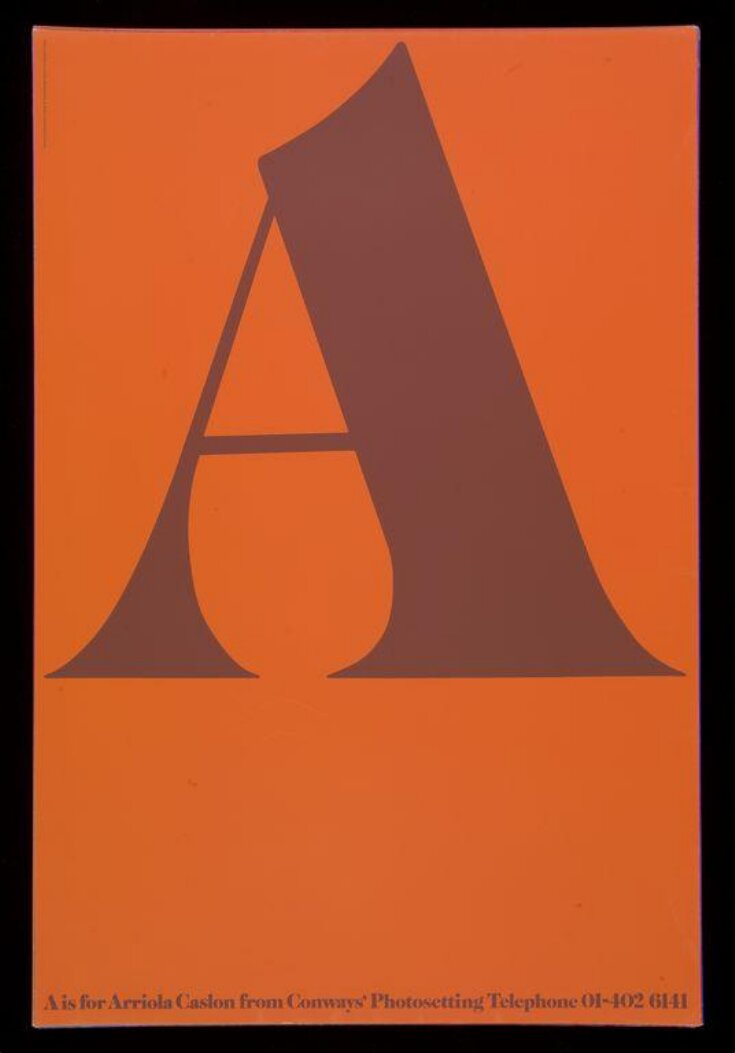 A to Z poster alphabet for Conways' photosetting top image