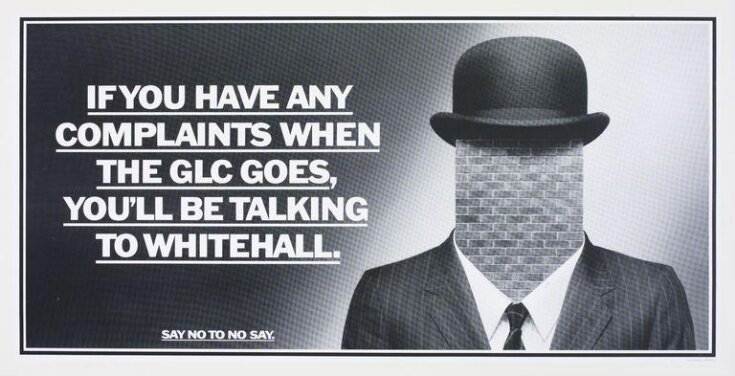 If The GLC Goes, Whitehall Moves In. Say No To No Say. image