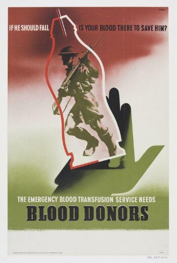 Blood Donors. If He Should Fall Is Your Blood There To Save Him?