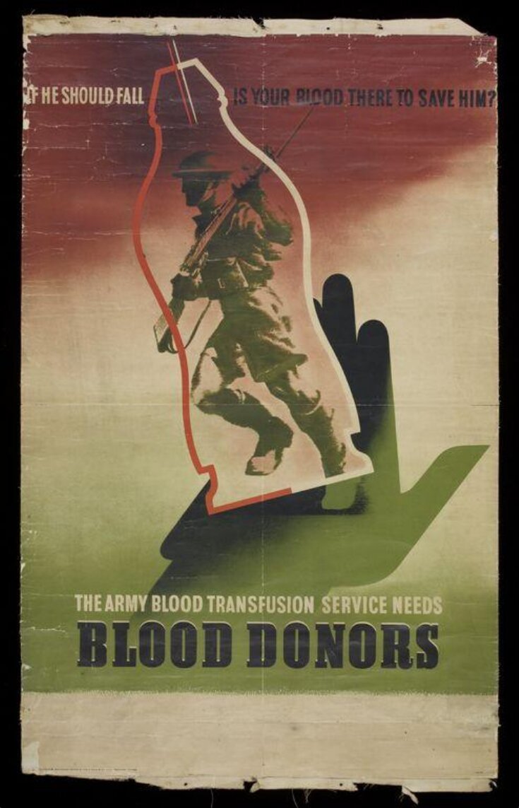 Blood Donors. If He Should Fall Is Your Blood There To Save Him? image