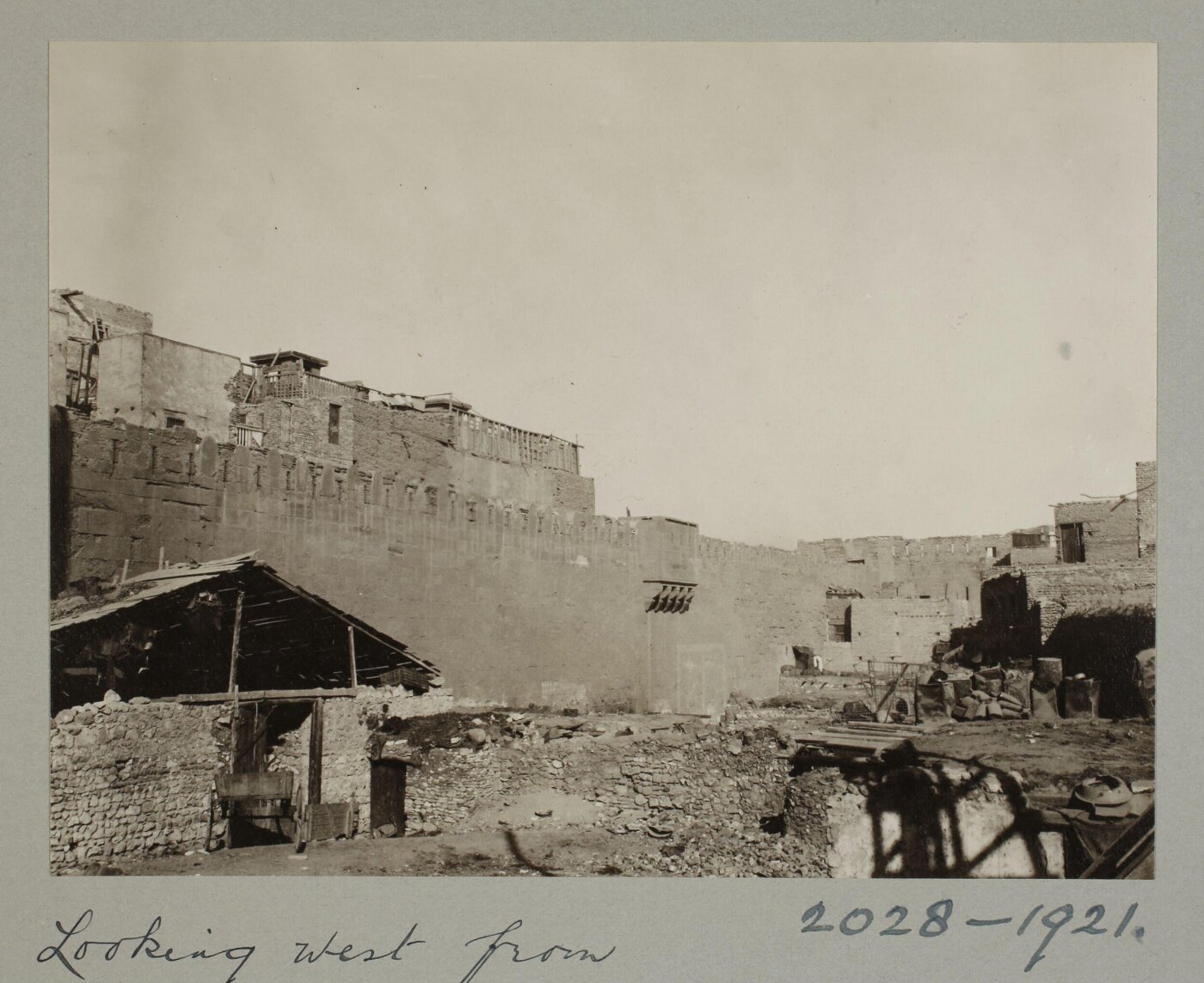 K.A.C. Creswell, Looking west from half-round tower, North Wall, Cairo