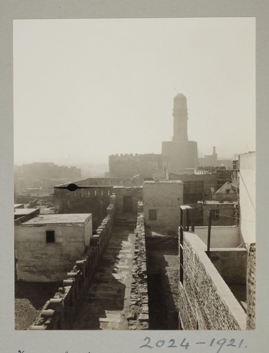 K.A.C. Creswell, Looking east from half-round tower, North Wall, Cairo