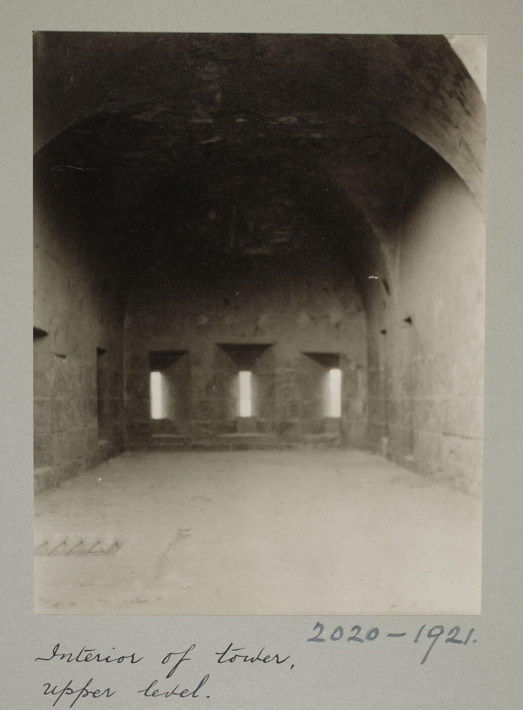 K.A.C. Creswell, Interior of tower at the upper level of Bab al-Futuh, North Wall, Cairo