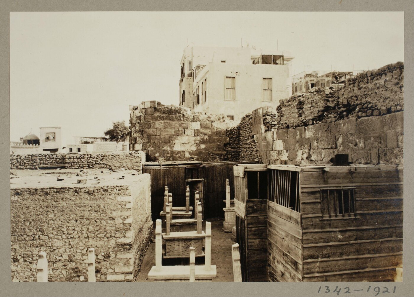 K.A.C. Creswell, First tower east of Bab al-Nasr, North Wall, Cairo
