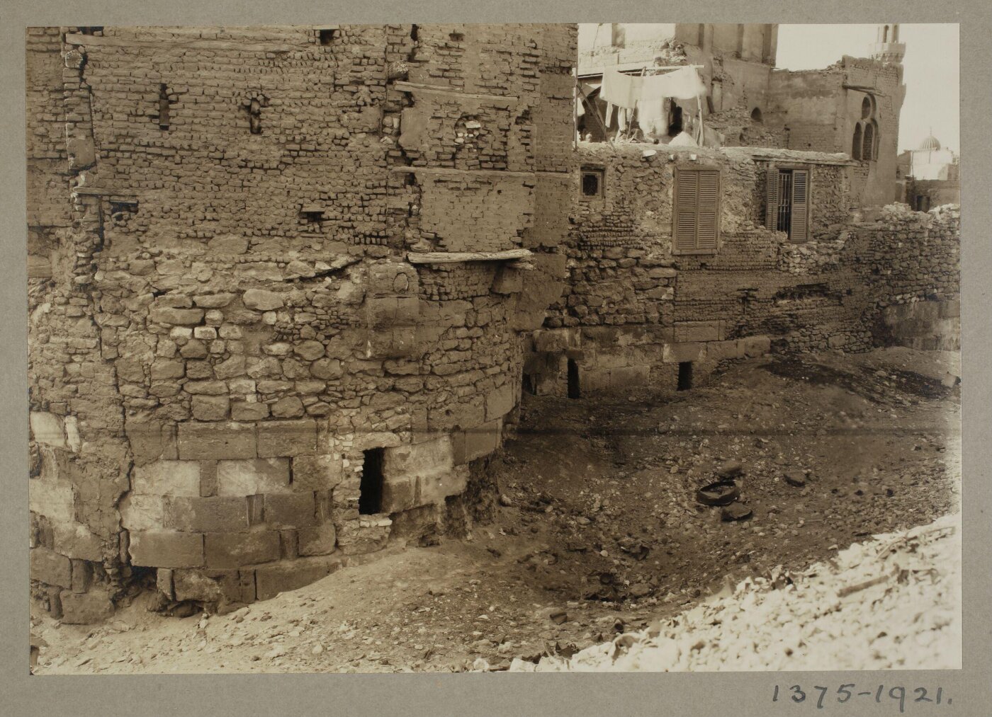 K.A.C. Creswell, First tower, Ayyubid Wall, Cairo