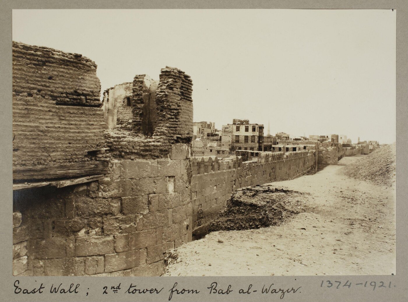 K.A.C. Creswell, Second tower, Ayyubid Wall, Cairo