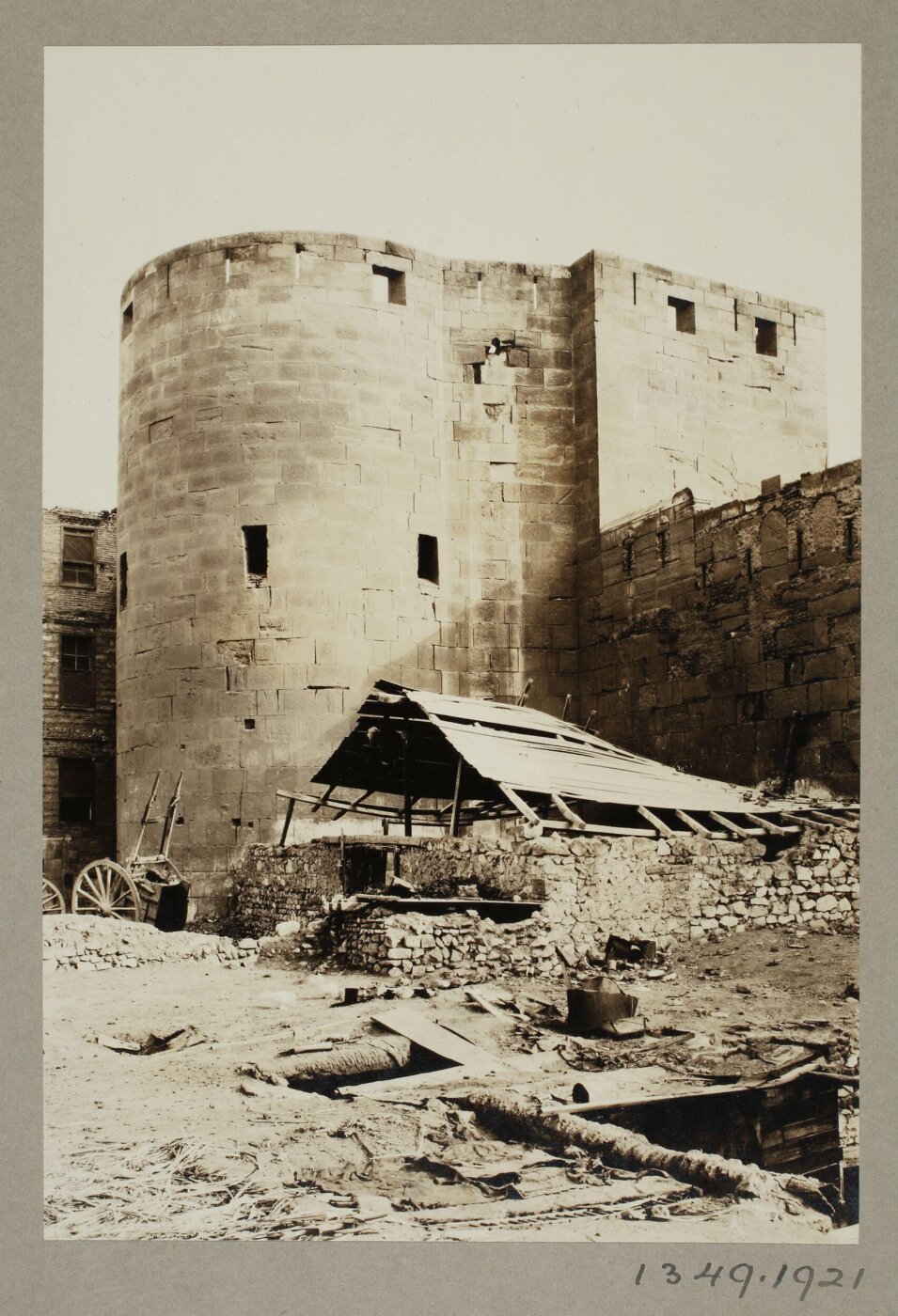 K.A.C. Creswell, Half-round tower, North Wall, Cairo