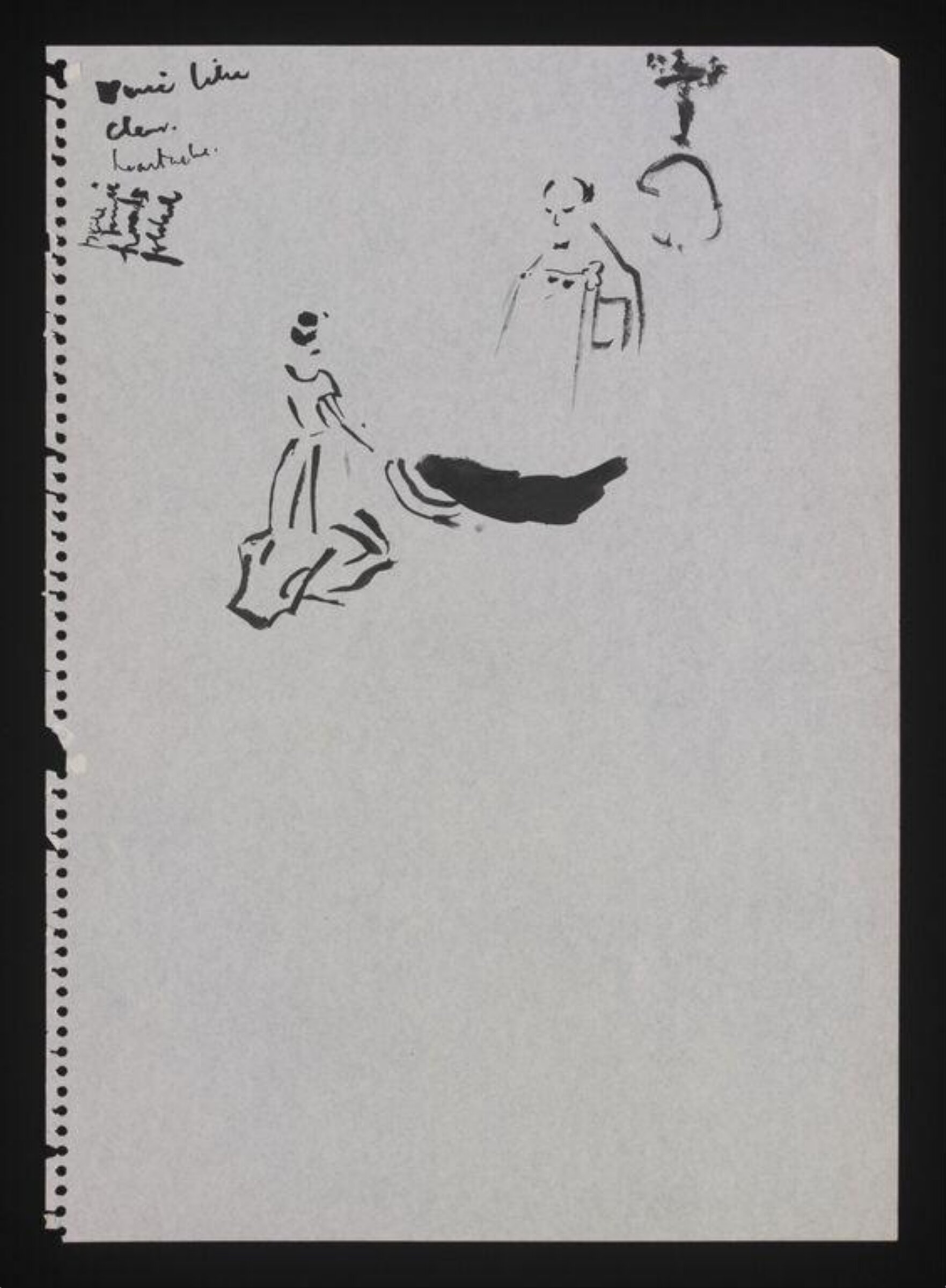 Drawing, Cecil Beaton, ca.1940-1960