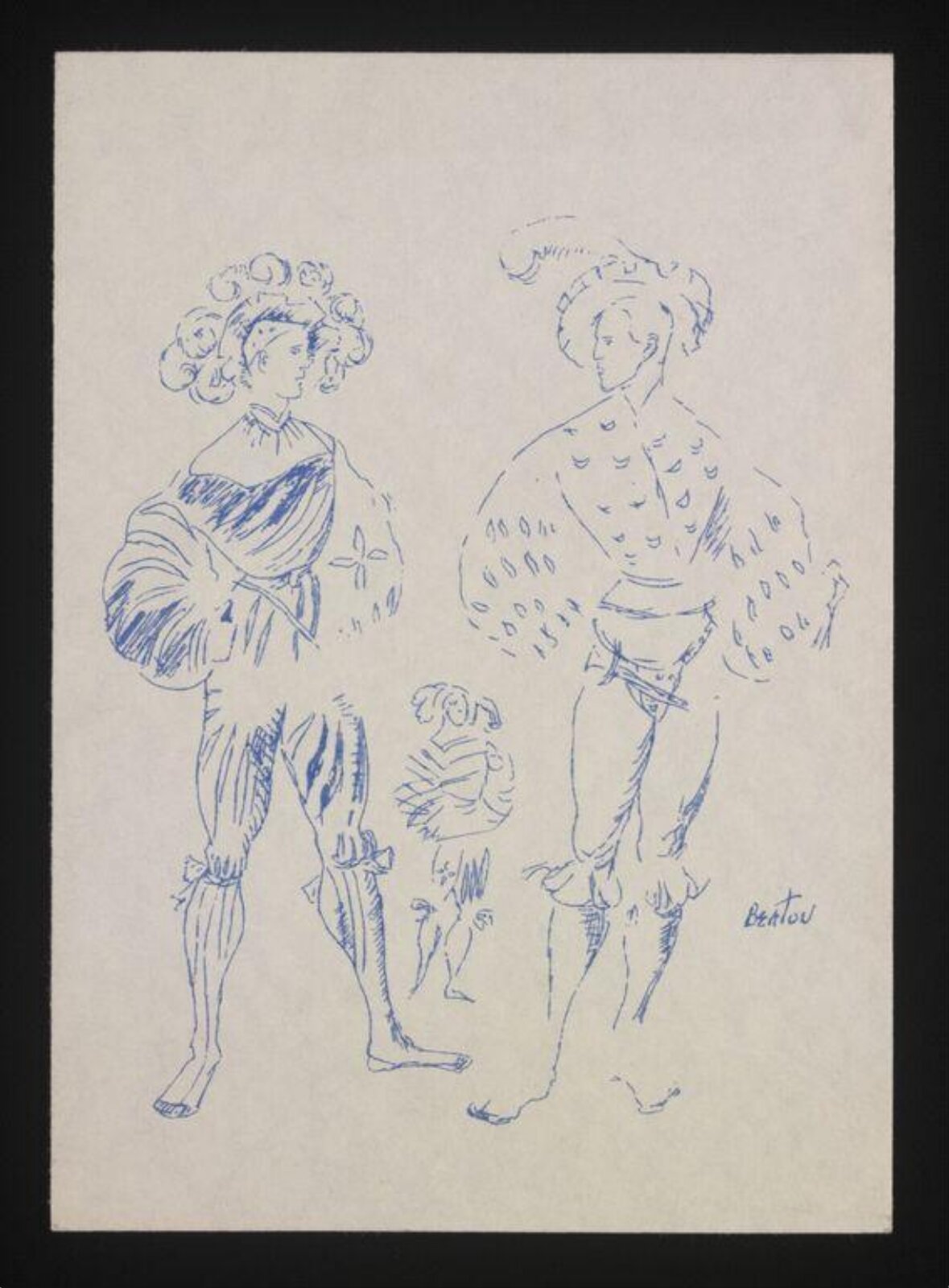 Drawing, Cecil Beaton, ca.1940-1960