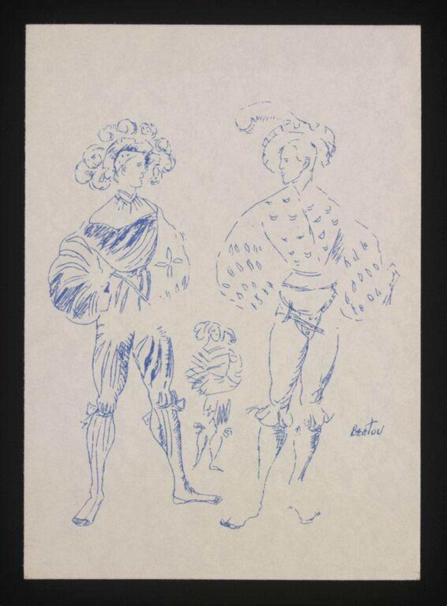 Drawing, Cecil Beaton, ca.1940-1960