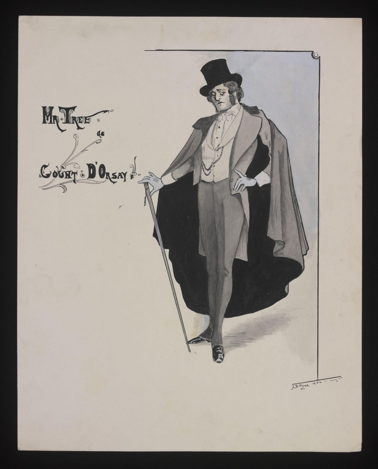 Herbert Beerbohm Tree as Count D'Orsay, J.H. Pizer, 06/08/1904