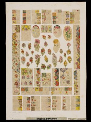 Original drawing for 'The Grammar of Ornament', Owen Jones, 1856