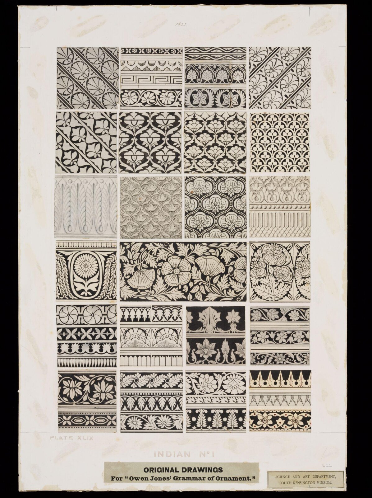 Drawing, Owen Jones, 1854-1856