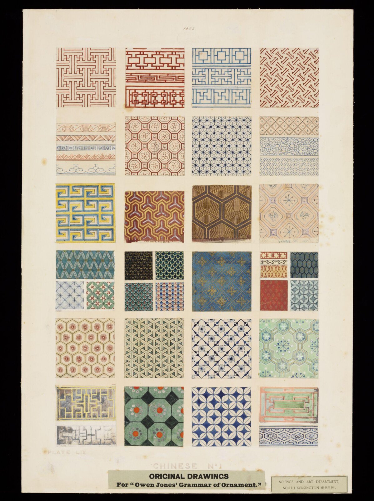 Drawing, Owen Jones, 1856
