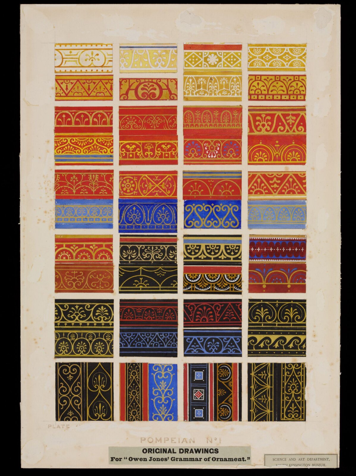 Drawing, Owen Jones, 1856