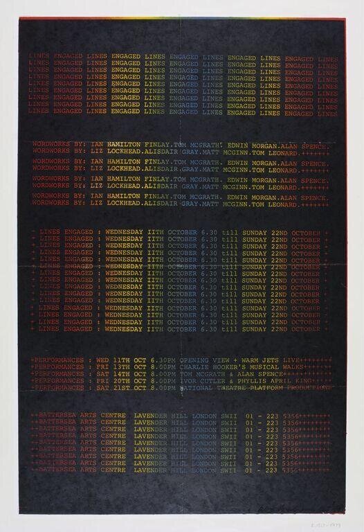 Lines Engaged. Wordworks by Ian Hamilton Finlay ...