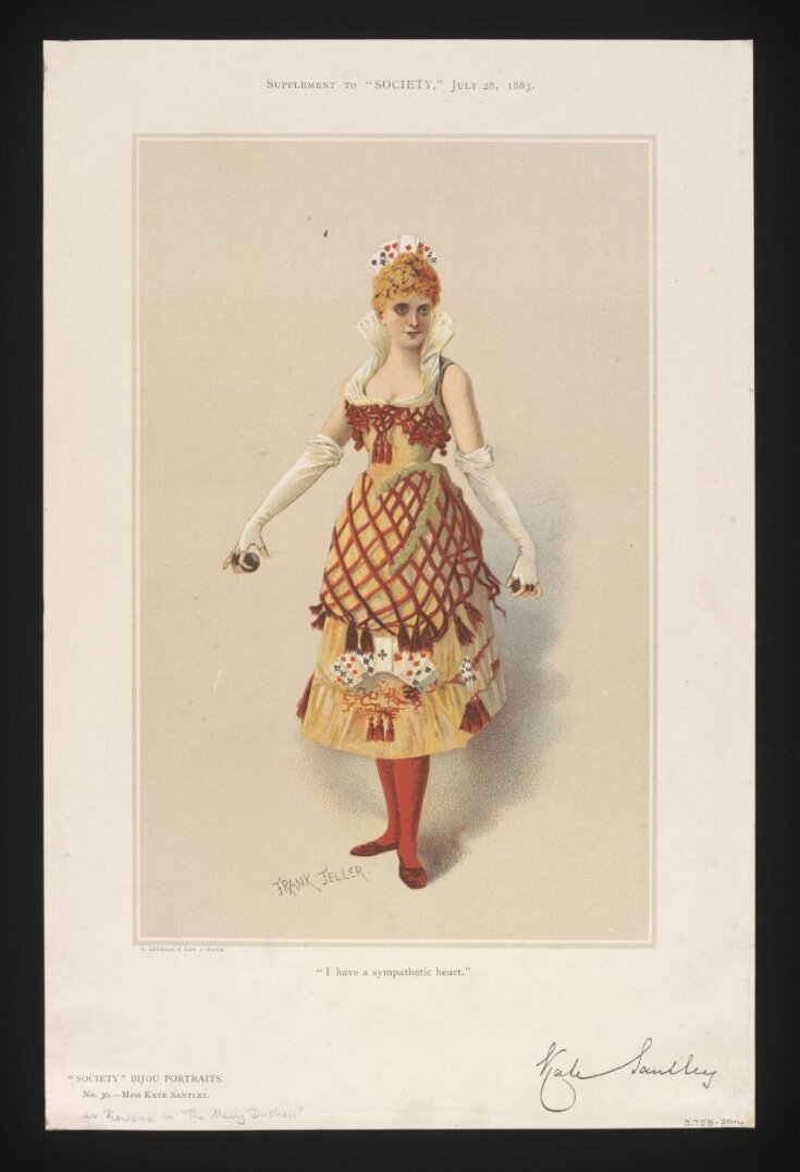Kate Santley as Rowena in The Merry Duchess. image