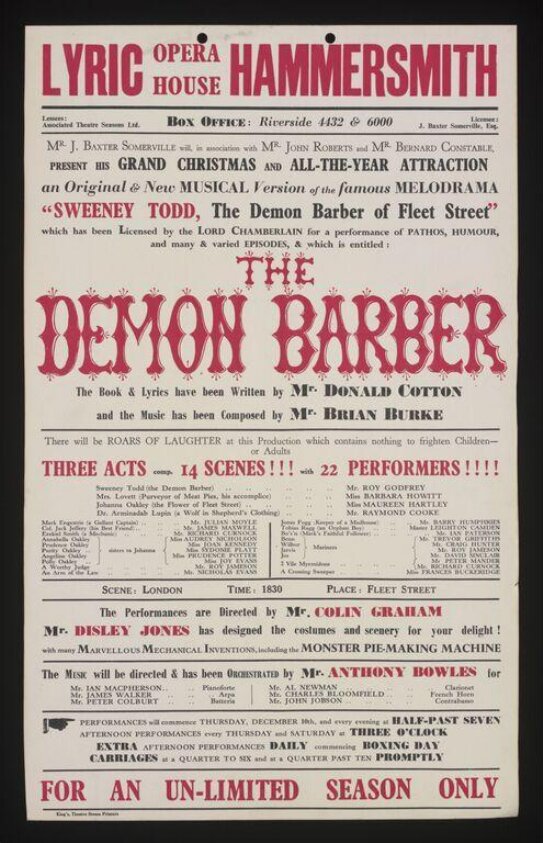 Lyric Hammersmith poster