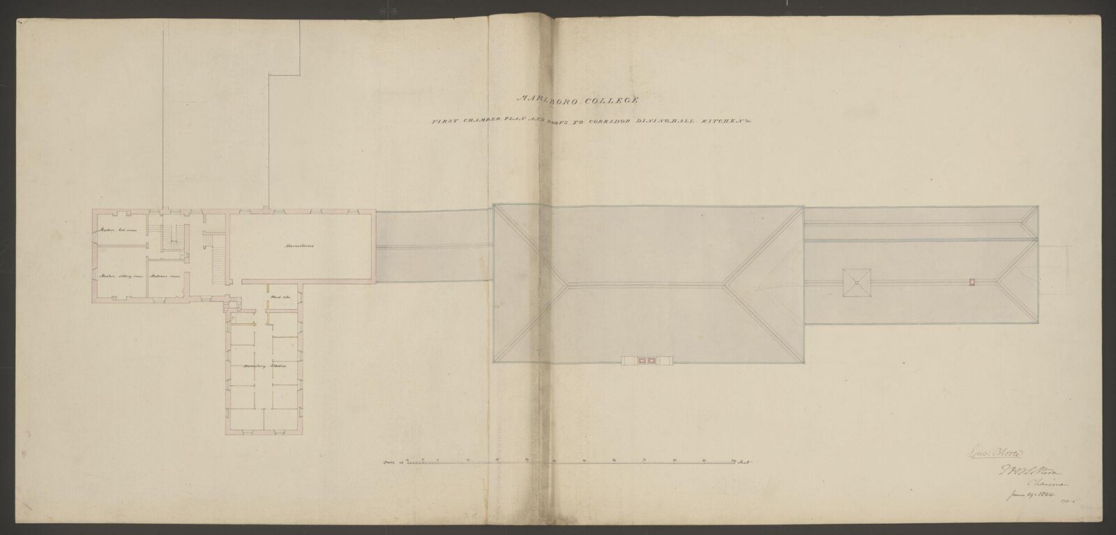 Drawing, Edward Blore, 19/06/1844