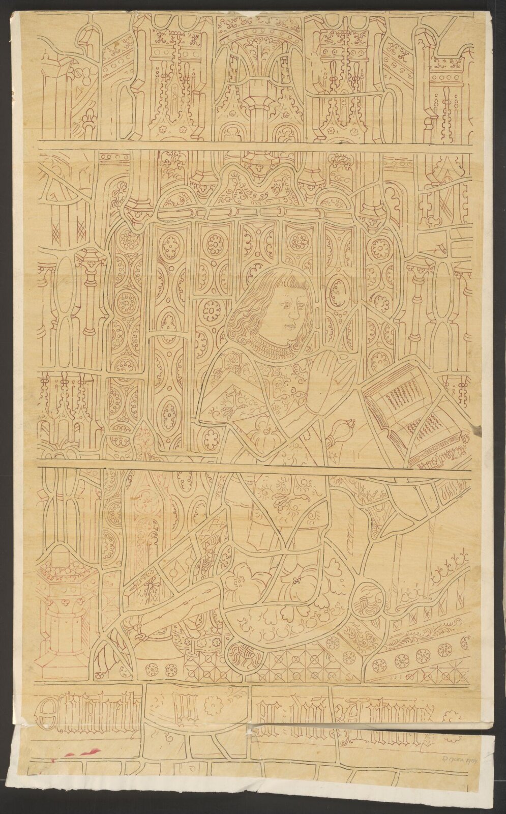 Drawing, A.A. Bradbury