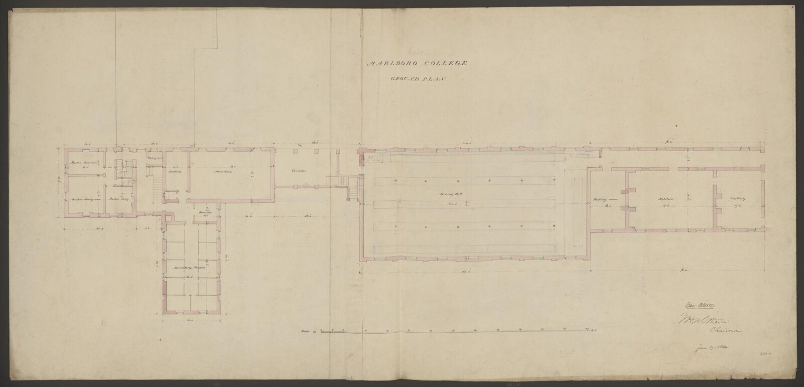 Drawing, Edward Blore, 19/06/1844