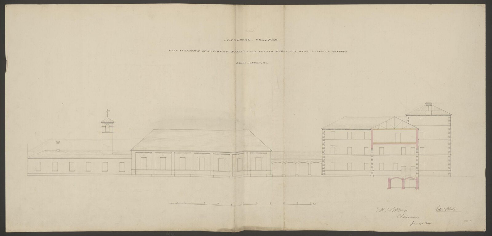 Drawing, Edward Blore, 19/06/1844