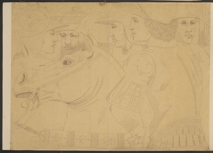 Tracing from 'Battle between Heraclius' army and Persians under Khosrau II' by Pierro Della Francesca. top image