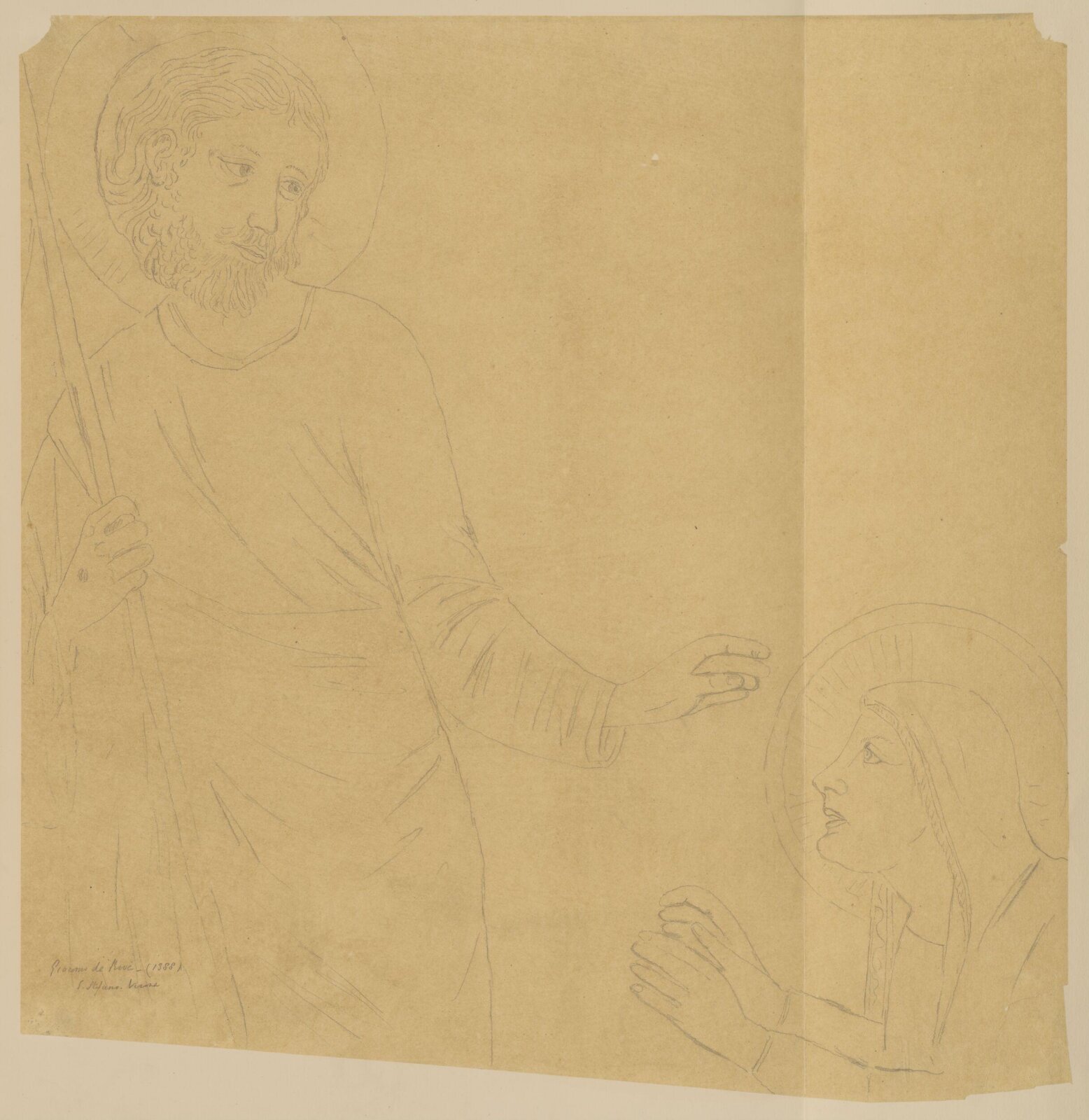 Drawing, Austen Henry Sir GCB Layard, c.1850
