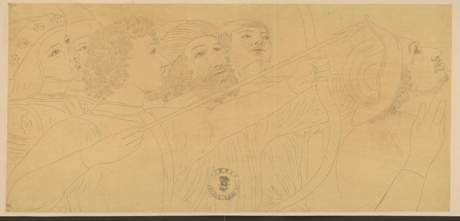 Drawing, Austen Henry Sir GCB Layard, c.1850