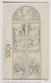 Design for a window illustrating Chinese ceramic manufacture thumbnail 2