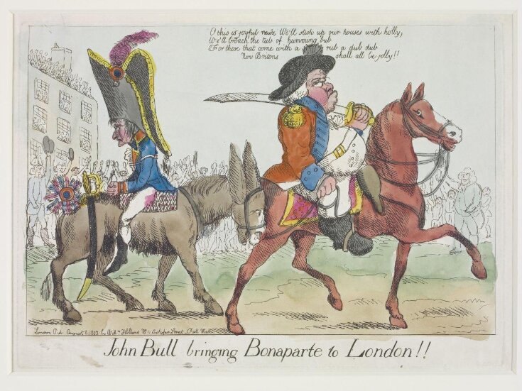 John Bull bringing Bonaparte to London!! top image