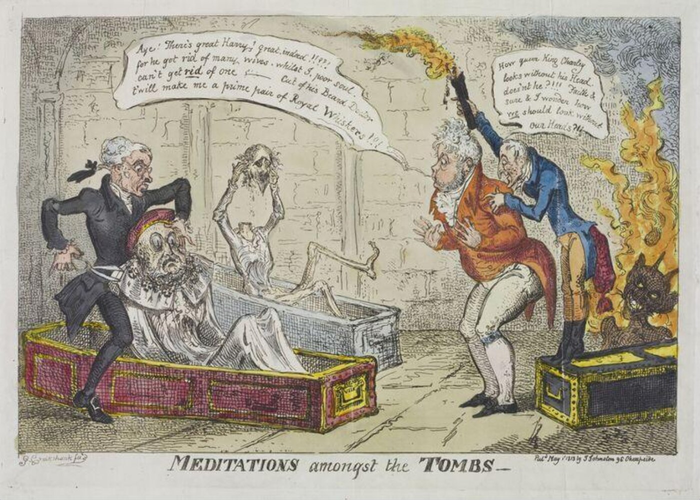 Cruikshank, George, Meditations amongst the Tombs