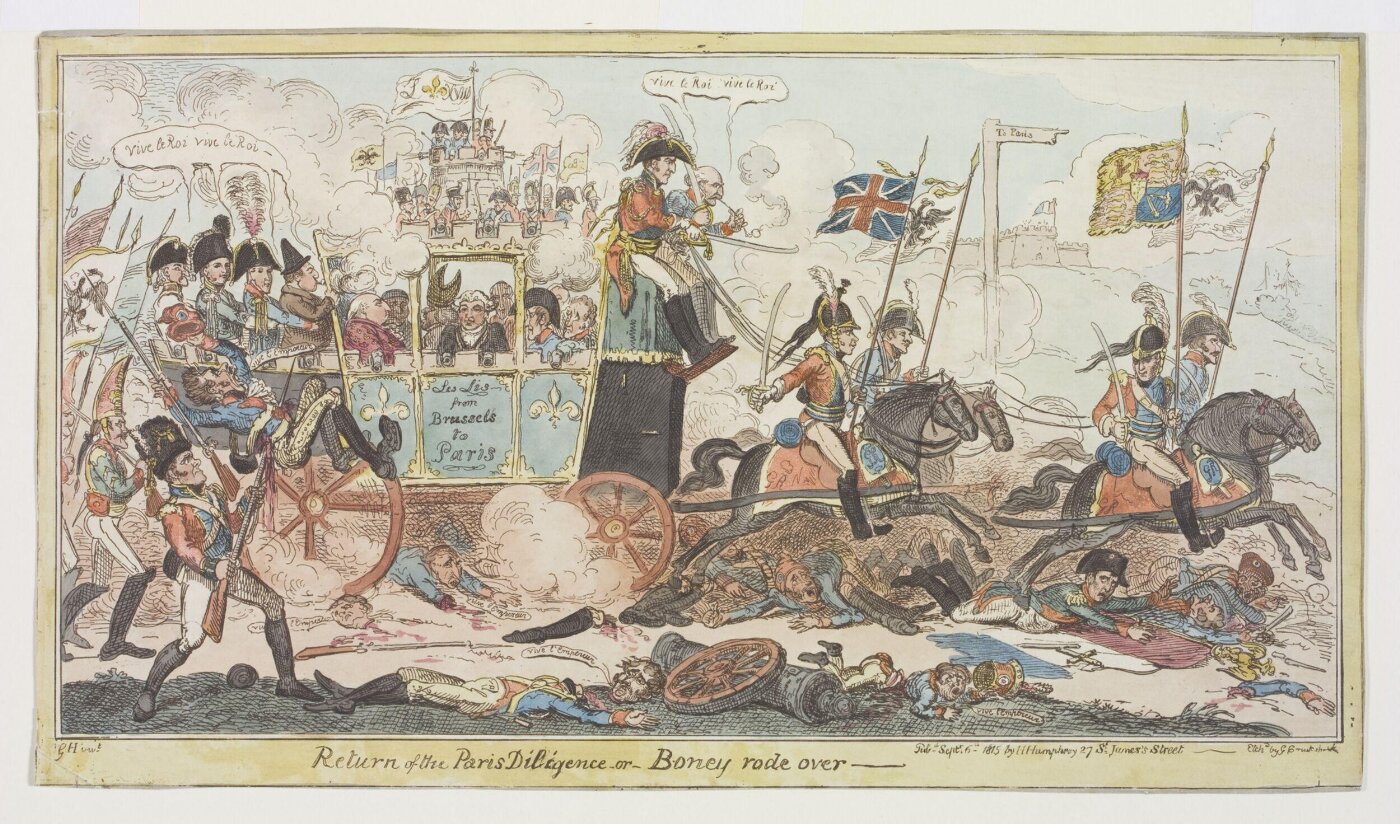 Cruikshank, George, Return of the Paris Diligence - or - Boney rode over