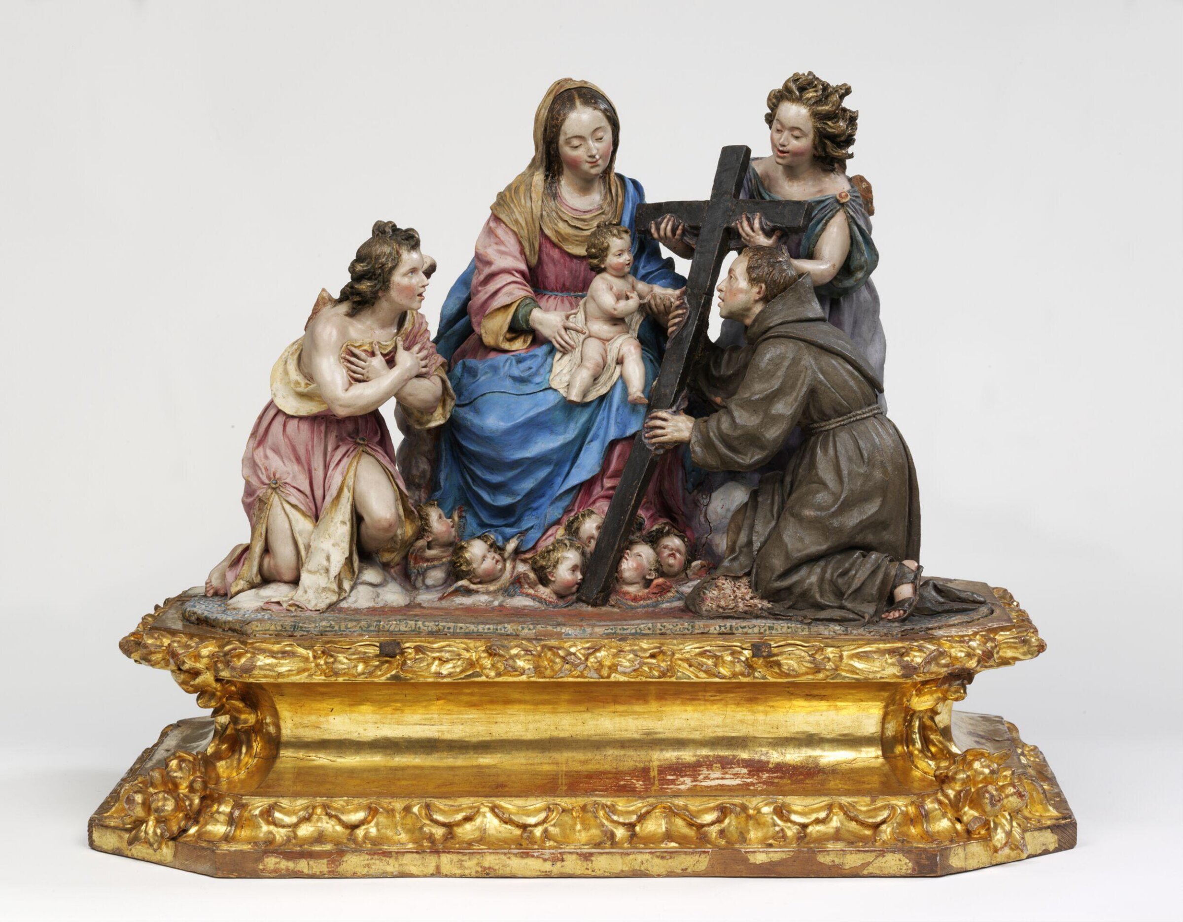 The Virgin and Child with St. Diego of Alcalá, Luisa Roldán, ca. 1690-1695
