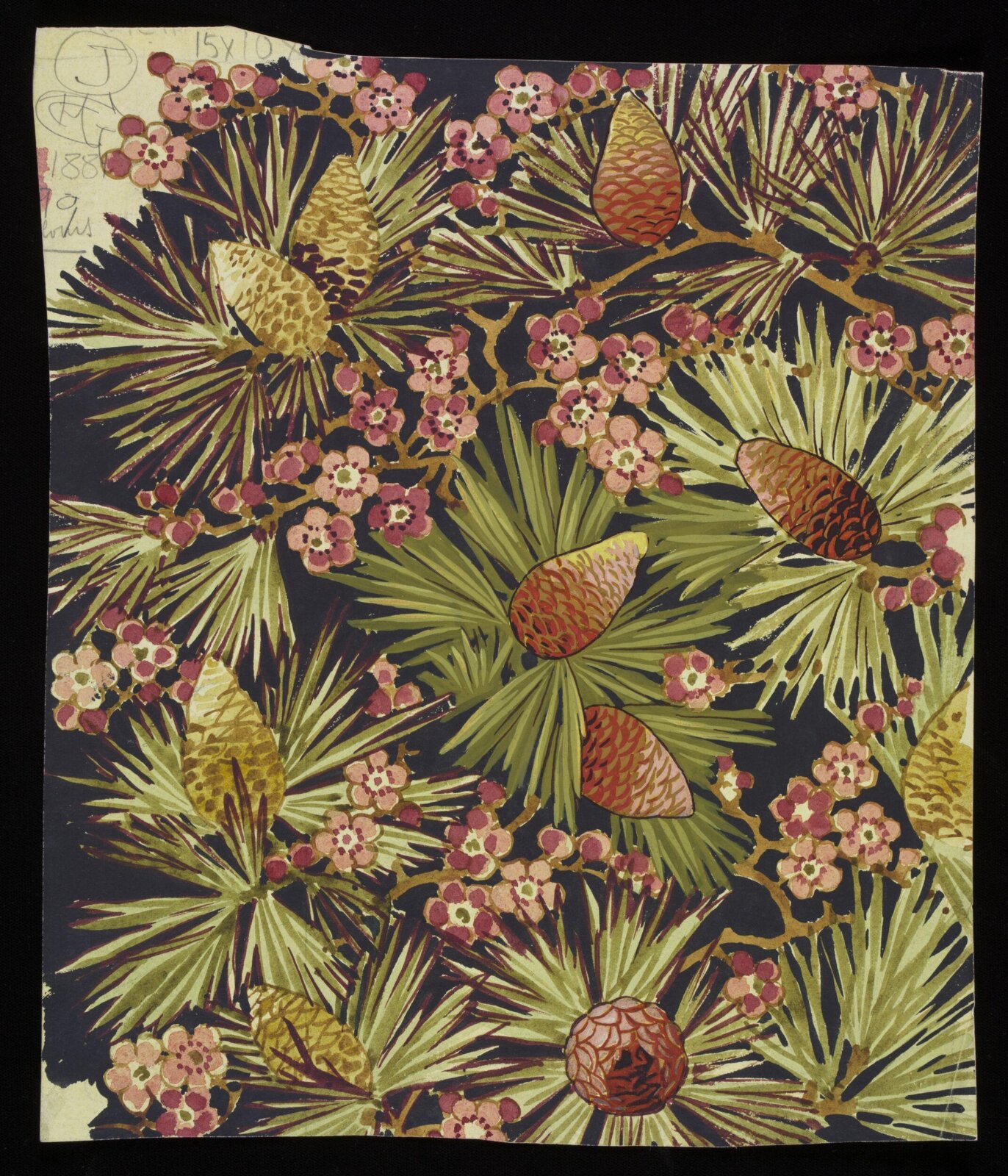 Watercolour drawing, George Charles Haité, 1881