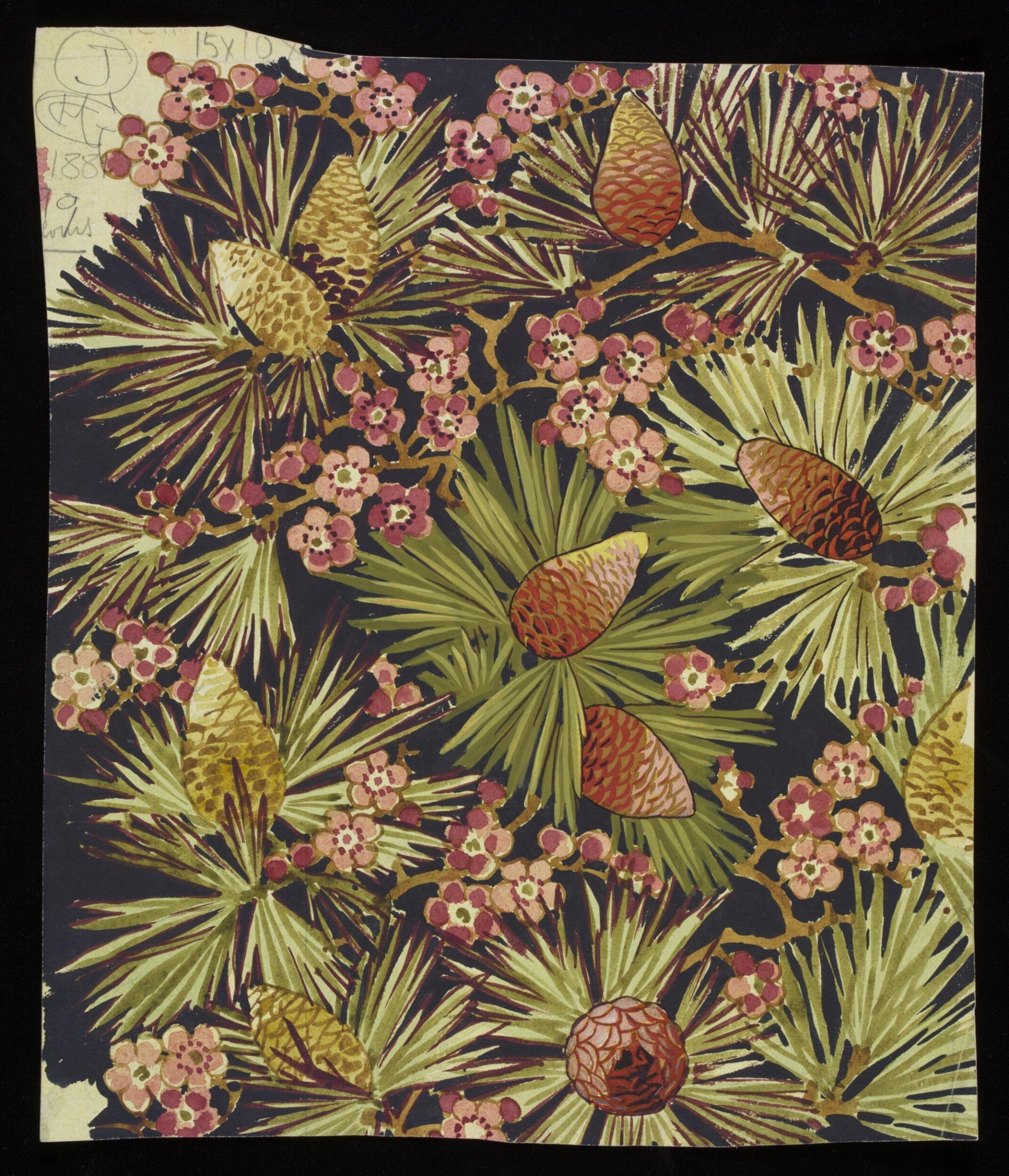 Watercolour drawing, George Charles Haité, 1881