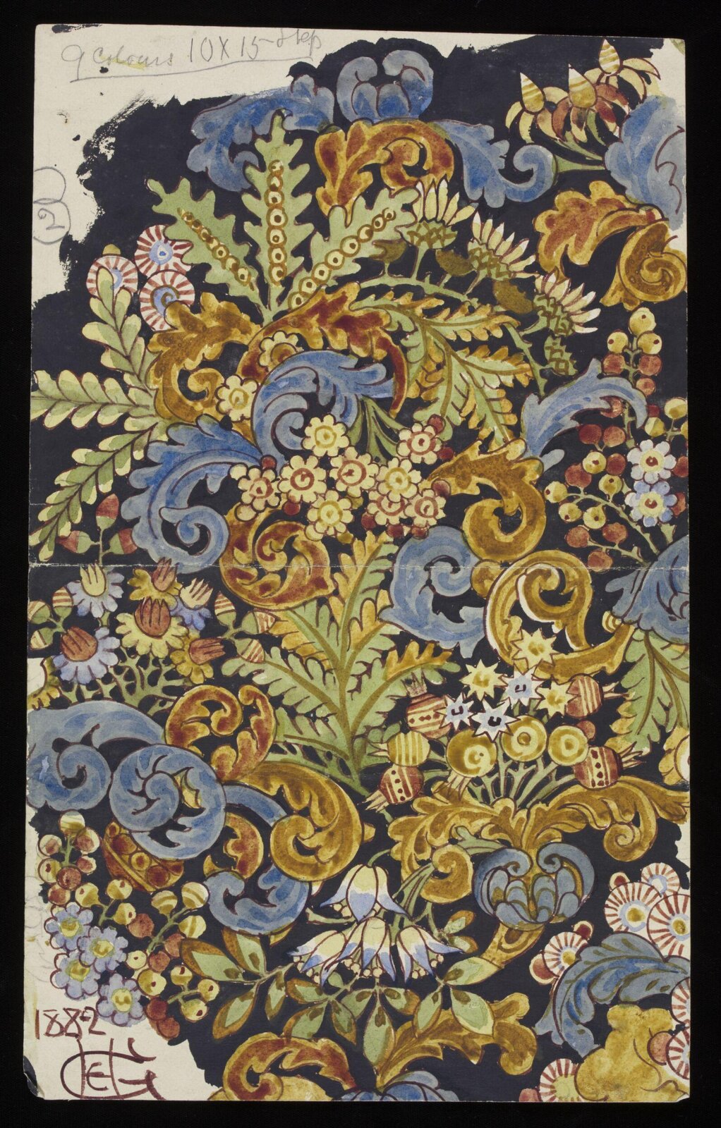 Watercolour drawing, George Charles Haité, 1882