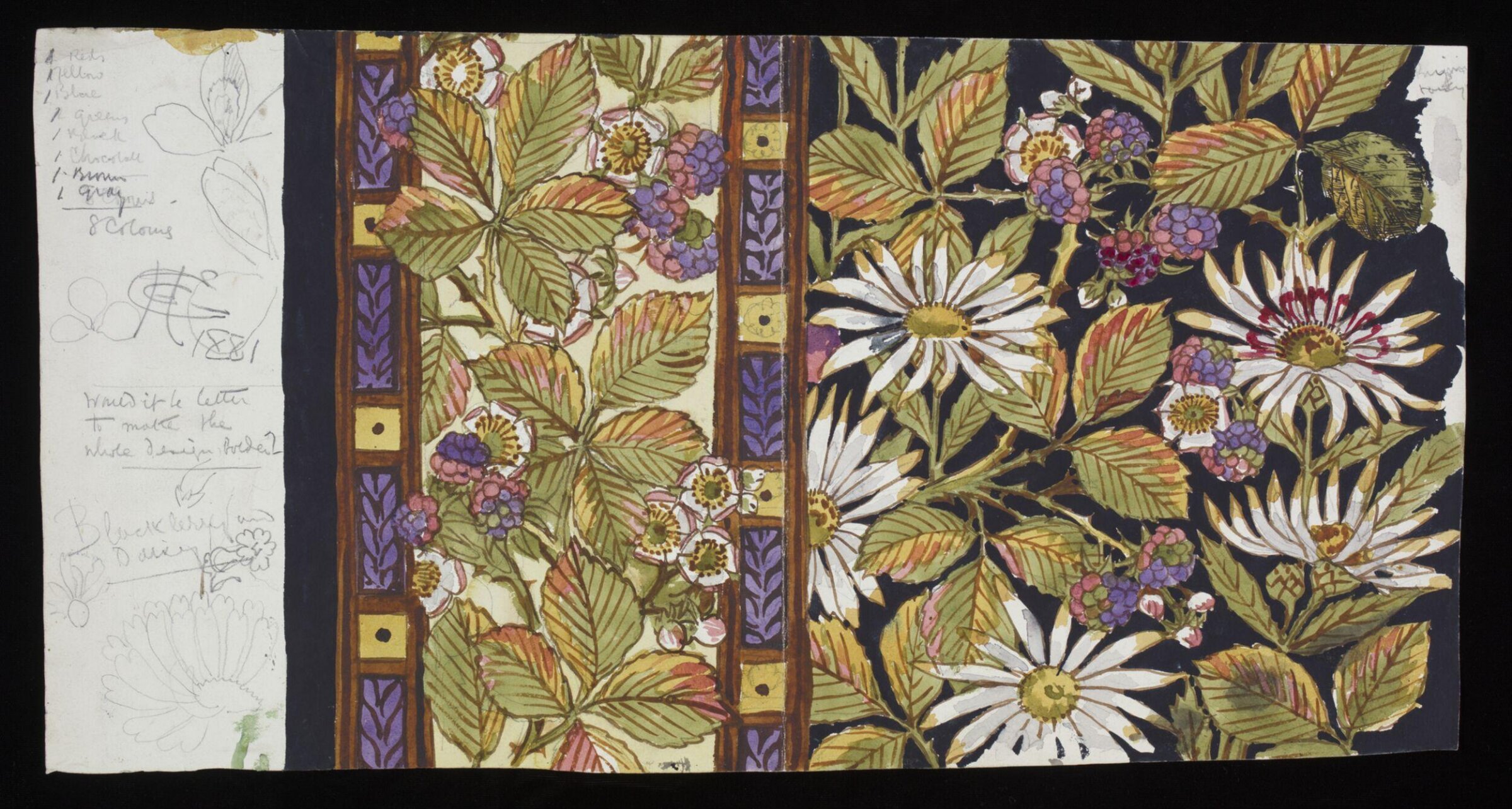 Watercolour drawing, George Charles Haité, 1881