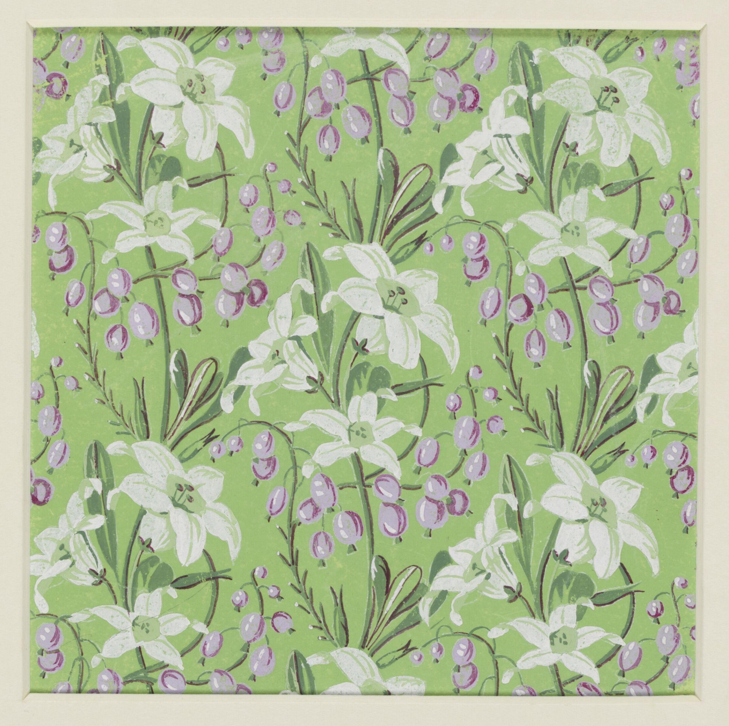 Fabric designs, Florence Collins, ca. 1851