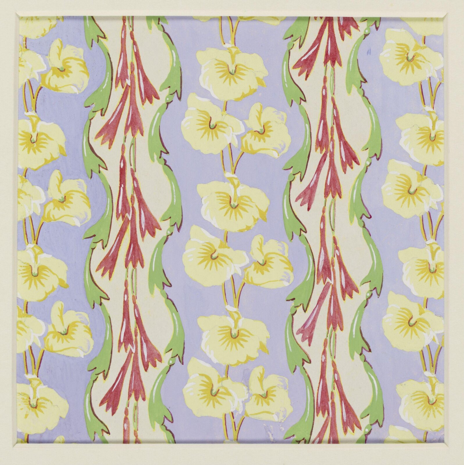Fabric designs, Florence Collins, ca. 1851