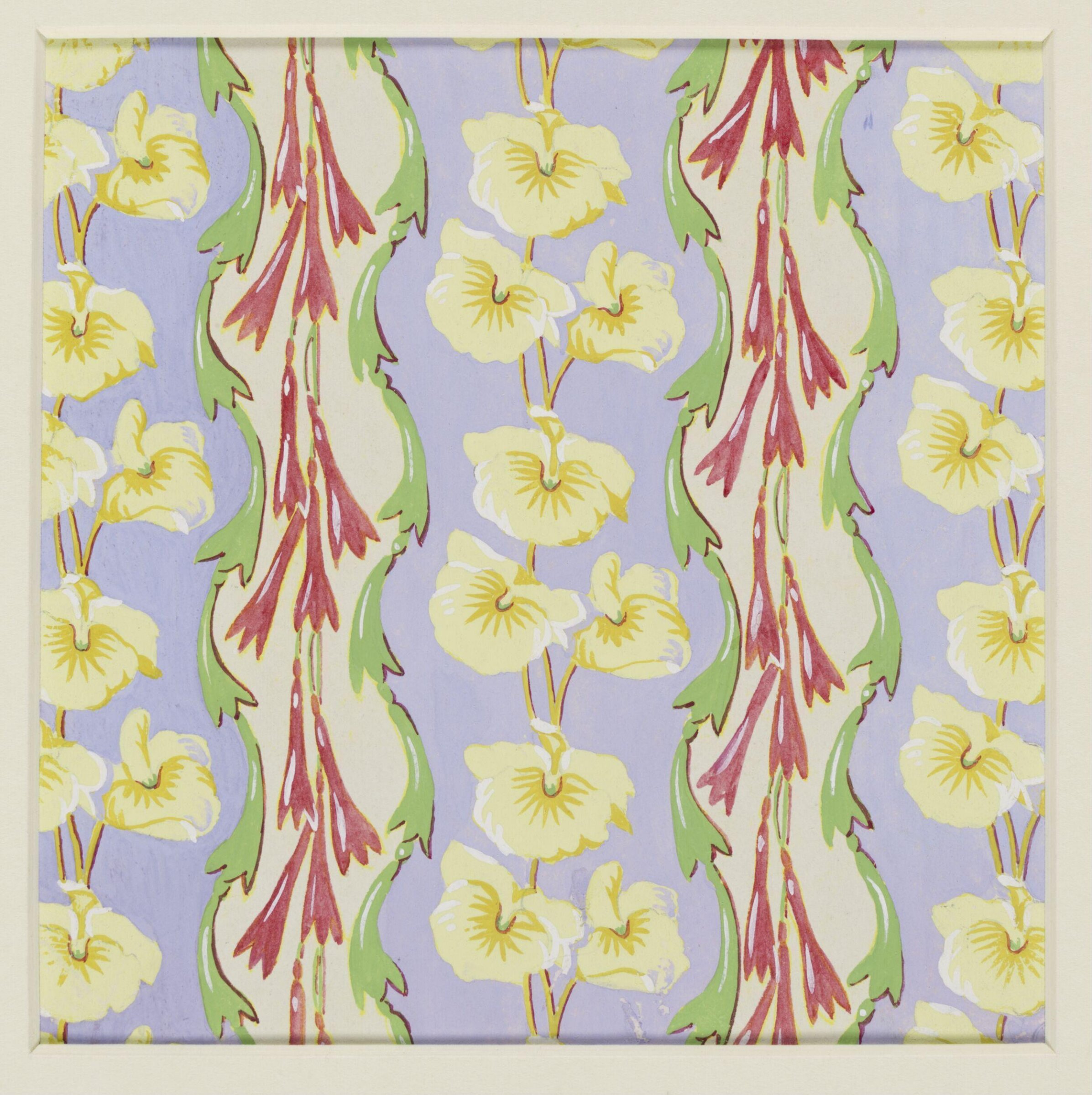 Fabric designs, Florence Collins, ca. 1851