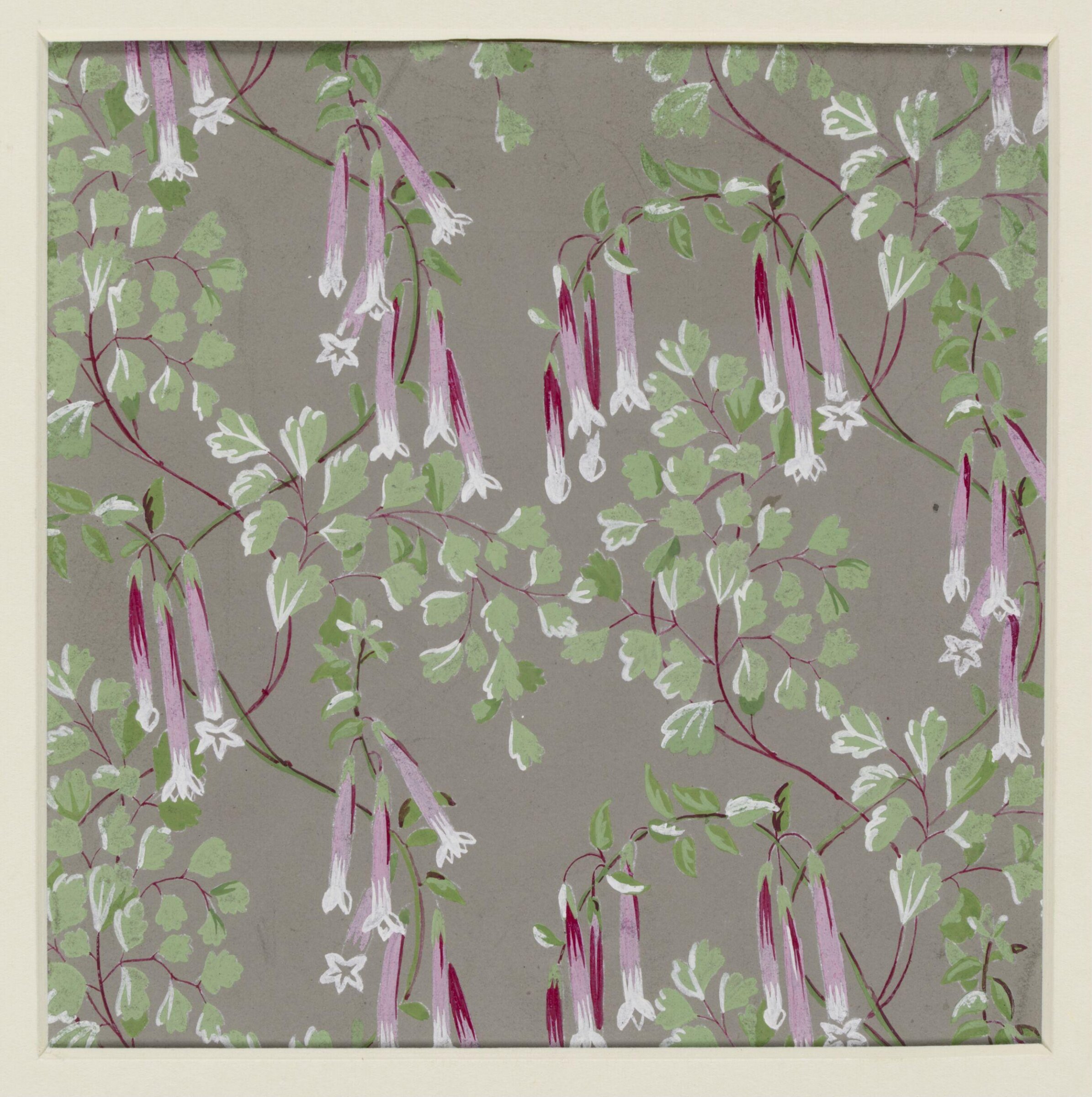 Fabric designs, Florence Collins, ca. 1851