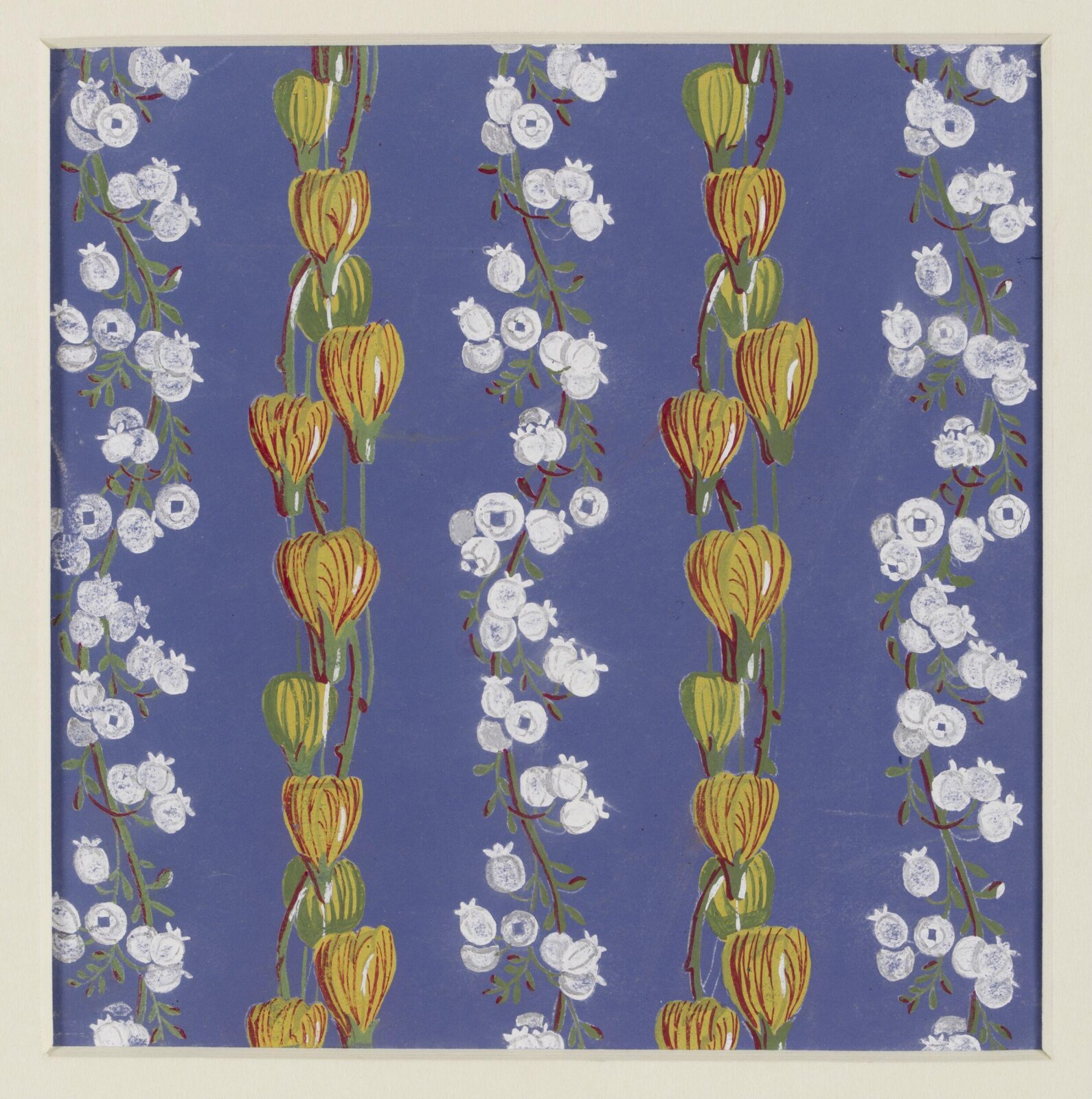 Fabric designs, Florence Collins, ca. 1851