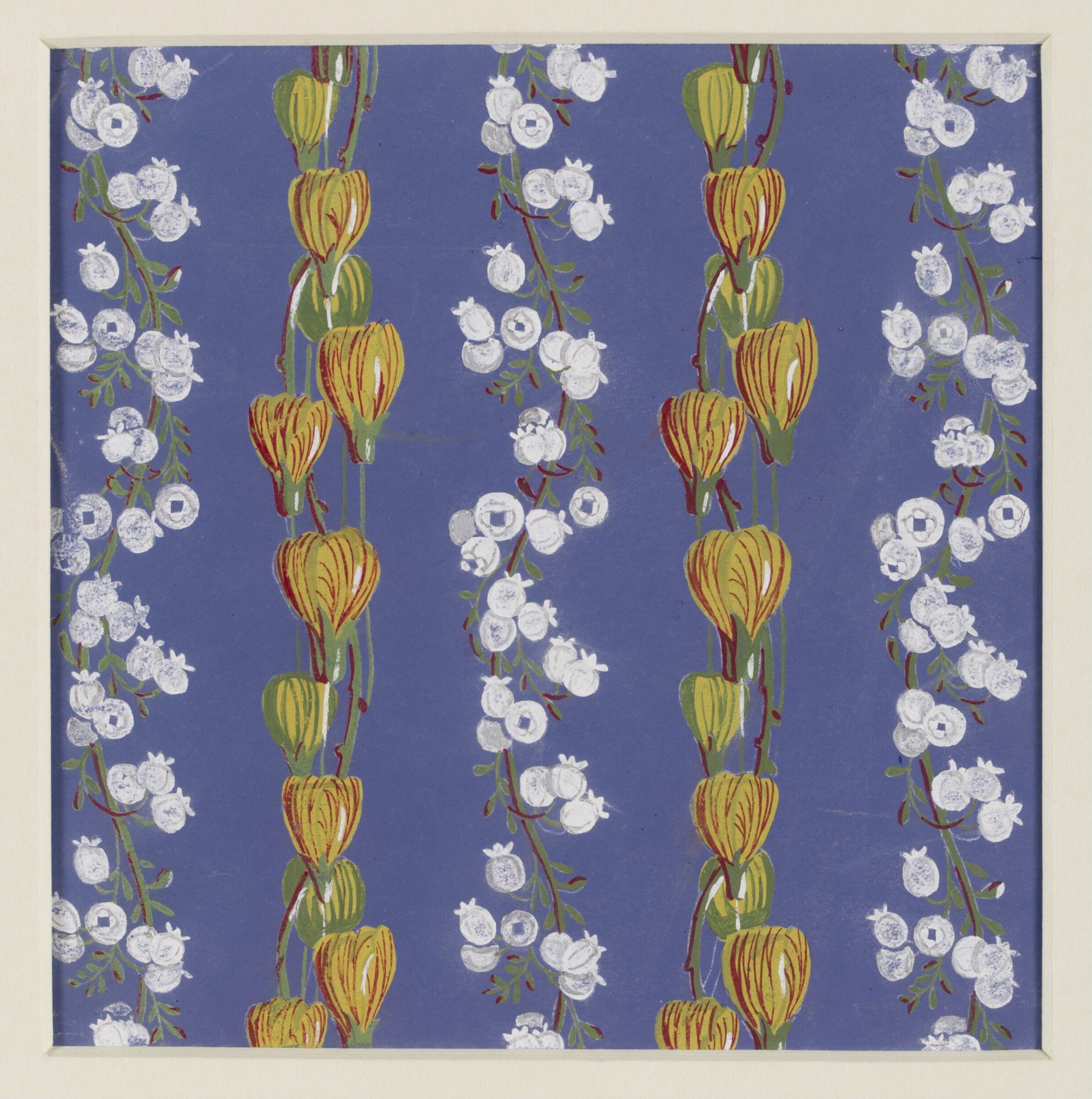 Fabric designs, Florence Collins, ca. 1851