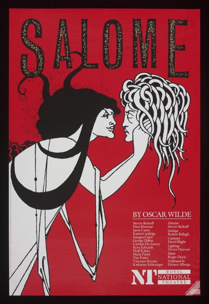 Poster advertising Salome at the Lyttelton Theatre, 1989 top image