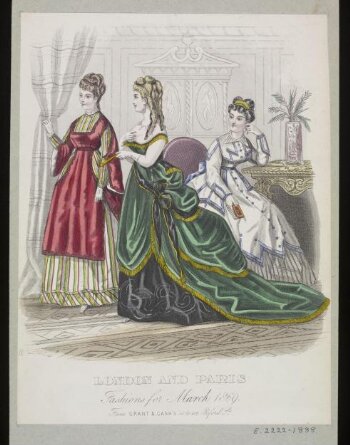 London and Paris Fashions for March 1869